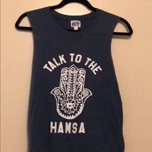 sub_urban Riot tank top- Talk to the Hamsa